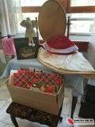 decorative box- angel-tree skirts- box full of gift bags of all sizes ￼