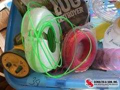 Basket of yard supplies