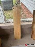 4 wood frames and one panel of wood (frames are 11”￼X ￼￼￼28” the panel is (6”X 30”)￼
