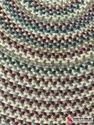 Braided oval rug