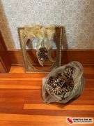 packages of mini lights- bag of pinecones-wall hanging- ribbon ￼