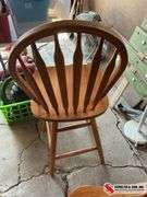 Oak bar stools