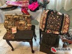variety of things such as pillows for your neck- bags- mat for the bath bathtub- wall hangings- swag