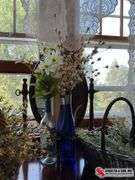 Artificial flowers and baskets