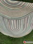 Braided oval rug