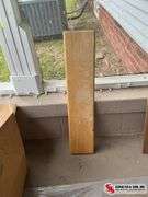 4 wood frames and one panel of wood (frames are 11”￼X ￼￼￼28” the panel is (6”X 30”)￼