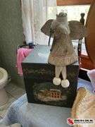 decorative box- angel-tree skirts- box full of gift bags of all sizes ￼