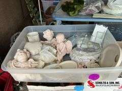 porcelain angels- decorative edged glass- porcelain trinket boxes- and more ￼