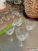 Crystal wine glassware