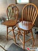 Oak bar stools