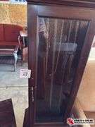 Grandfather clock , weights and pendulum in office