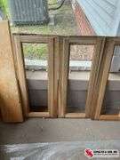 4 wood frames and one panel of wood (frames are 11”￼X ￼￼￼28” the panel is (6”X 30”)￼