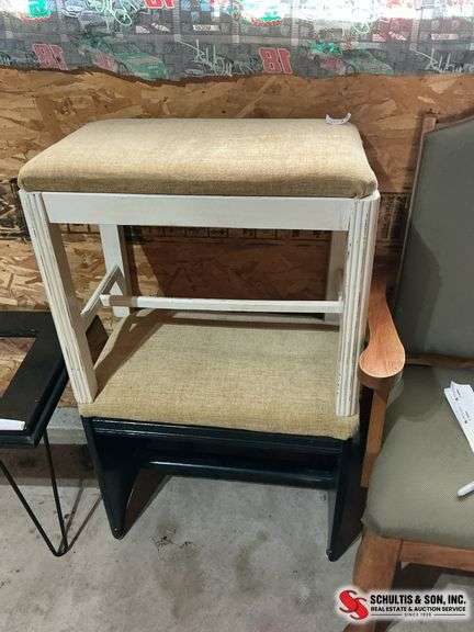 2 padded benches.  Freshly painted