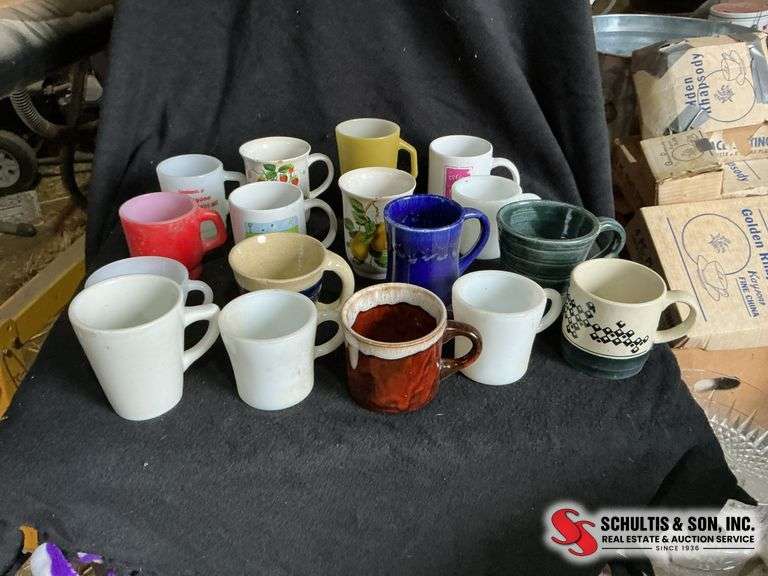Collection of coffee mugs 