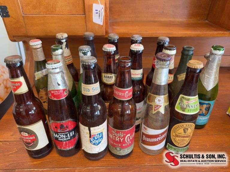 Collectible beer bottles