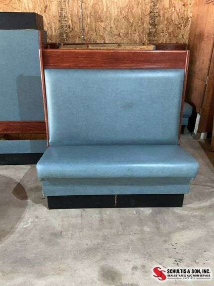 6 wood panel style restaurant ￼booths (48” across X 48”high)