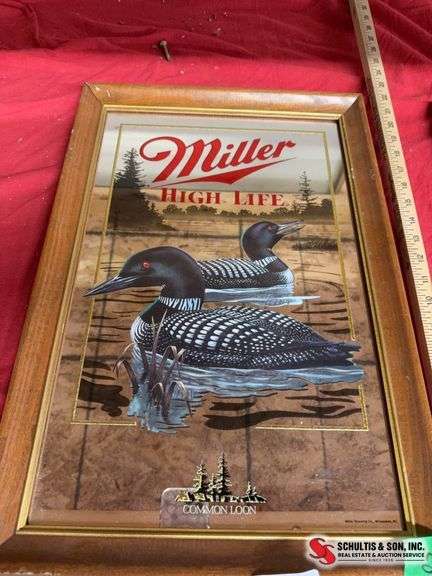 Miller highlife loon mirror