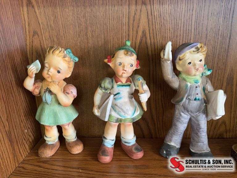 3 Chase hand painted figurines