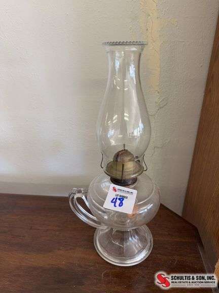 Antique oil lamp