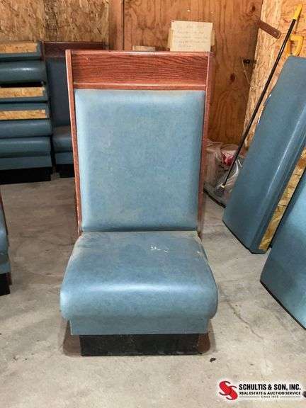 2 restaurant single side booths (24” wide and 48” high)