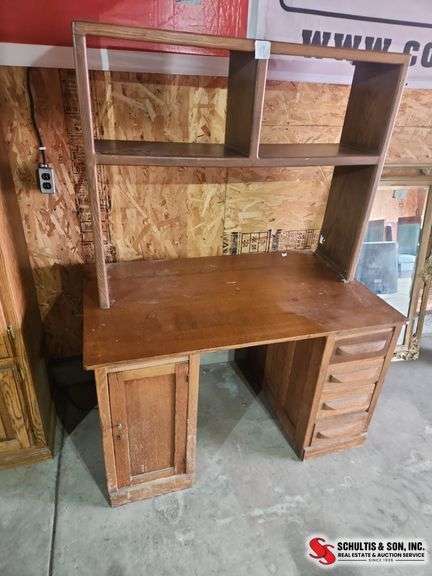 Desk, breaks down into 4 pcs.