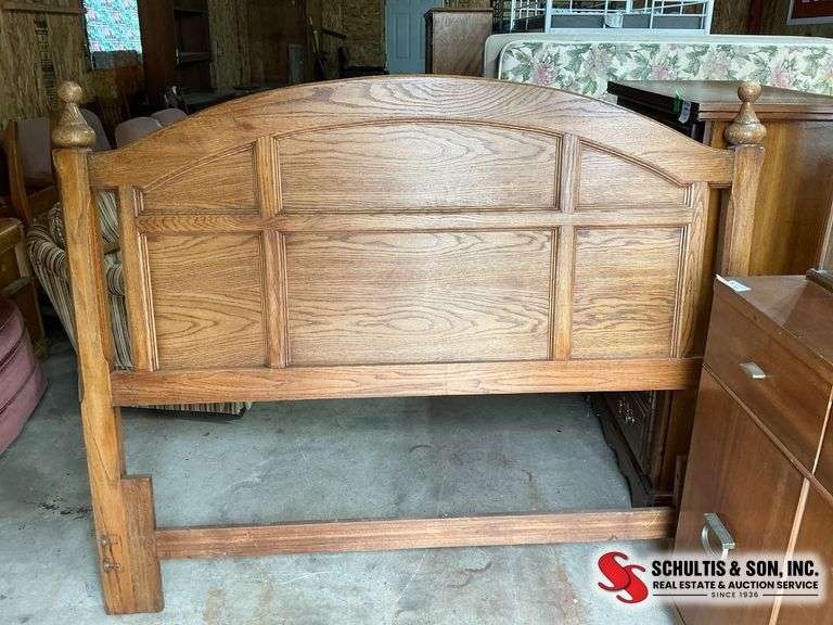 Antique Wooden Headboard