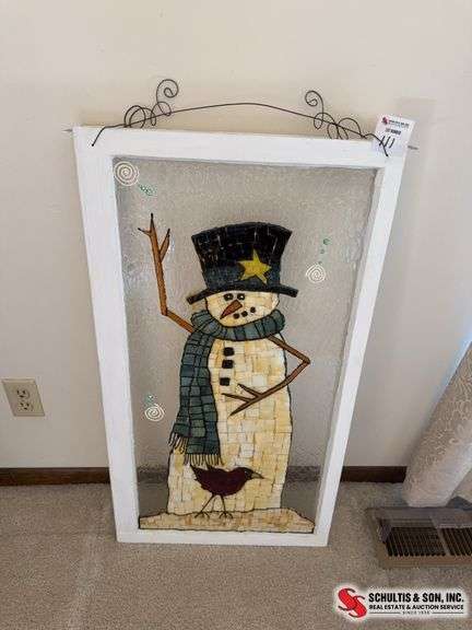 Window snowman  2x3 ft