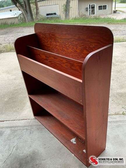 Antique Wooden Bookshelf