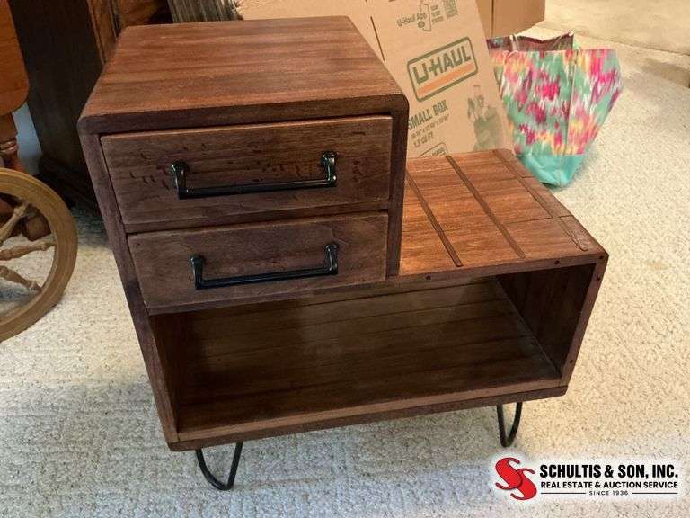 Mid-Century Wood Side Table