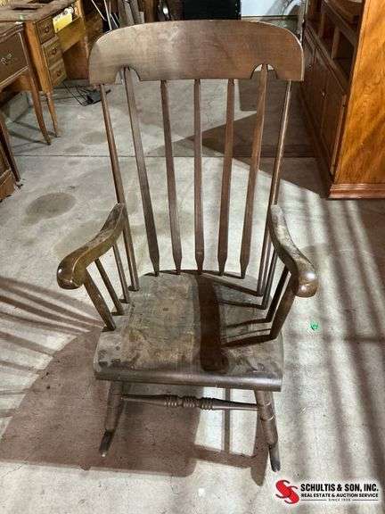 Antique Wood Rocking Chair