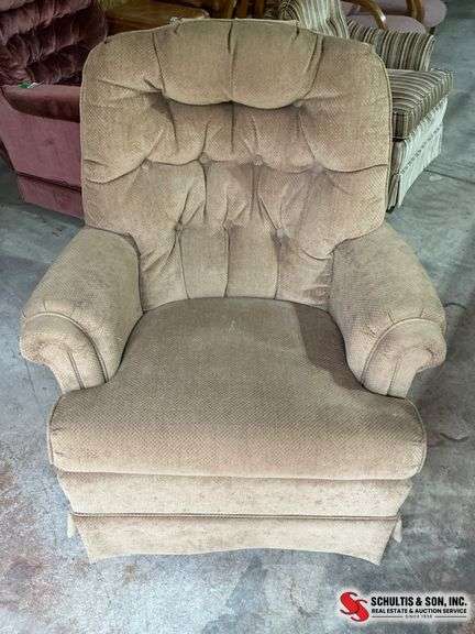 Brown Upholstered Recliner