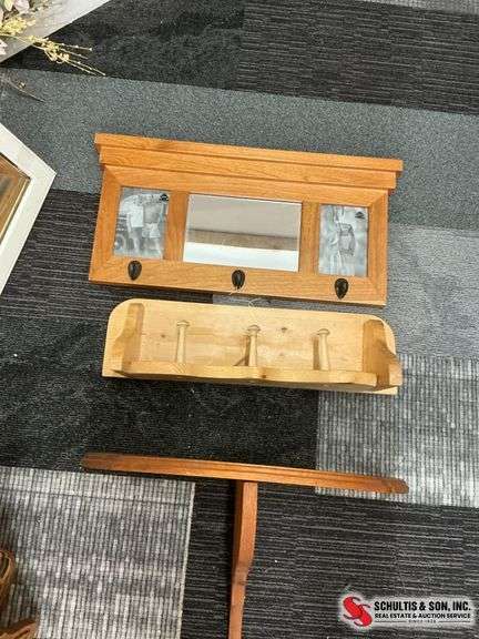 Three-Piece Wooden Decor Set