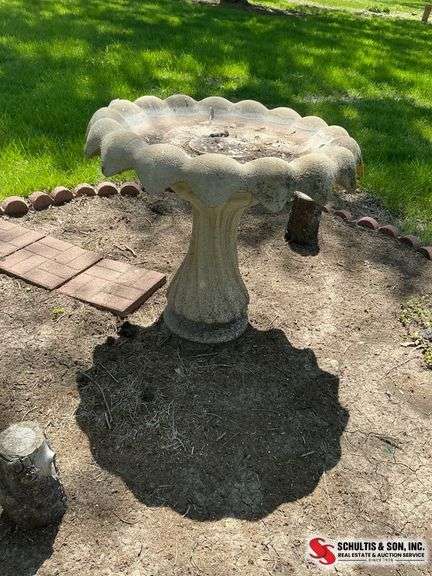 Concrete Bird Bath