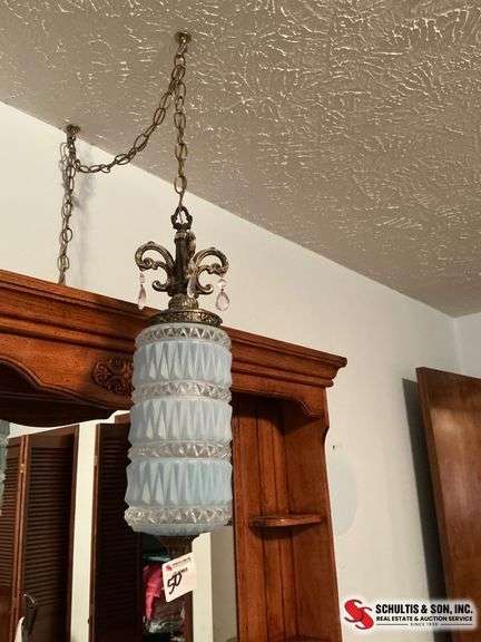 Blue Glass Pendant Lamp