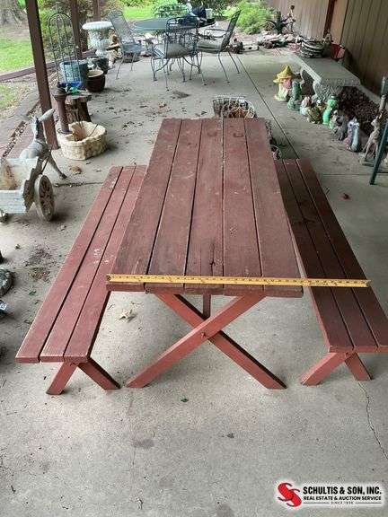 Wood Picnic Table Set