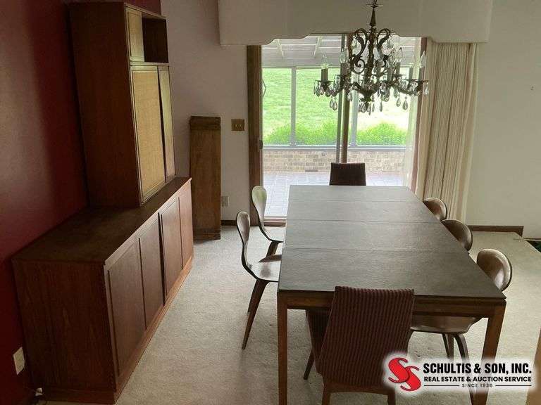 Mid-Century Dining Set with Buffet