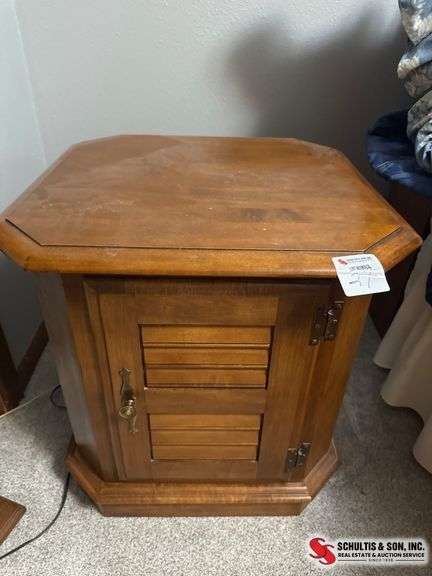 Hexagonal Wooden Cabinet