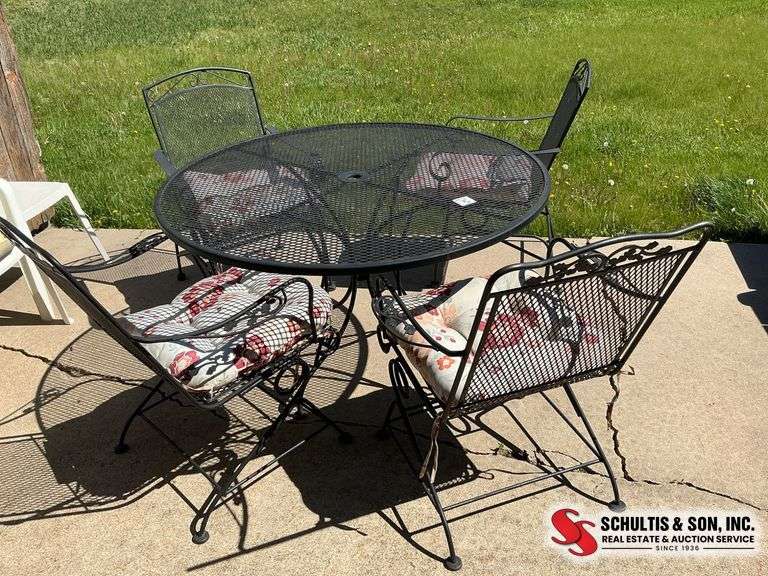 Metal Patio Table Set