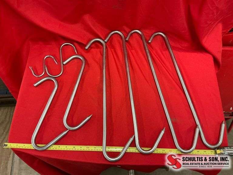 8 Metal Meat Hooks