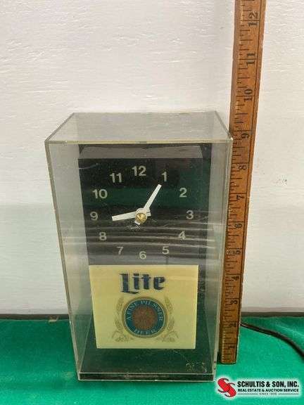 Miller Lite Advertising Clock