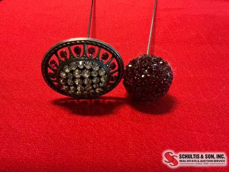 Two Decorative Hatpins