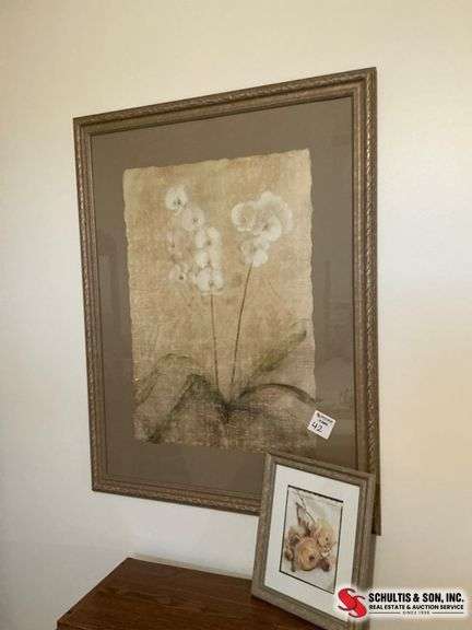 Framed Floral Artwork Set