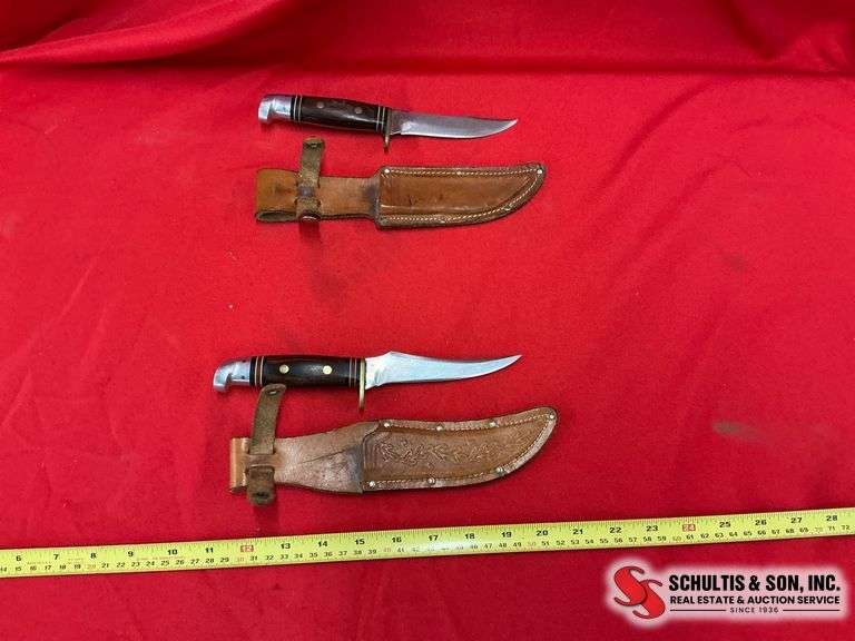 Two Western Fixed-Blade Knives
