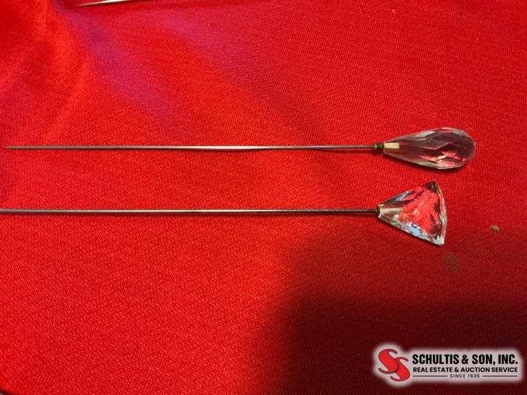 Crystal Topped Hatpins