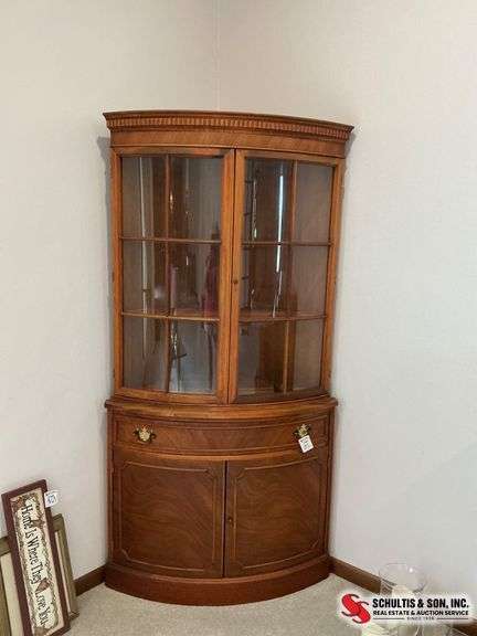 Mahogany Corner Cabinet