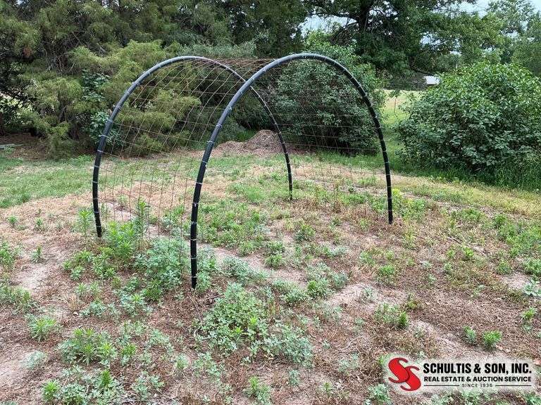 Plastic and Wire Cucumber Arch