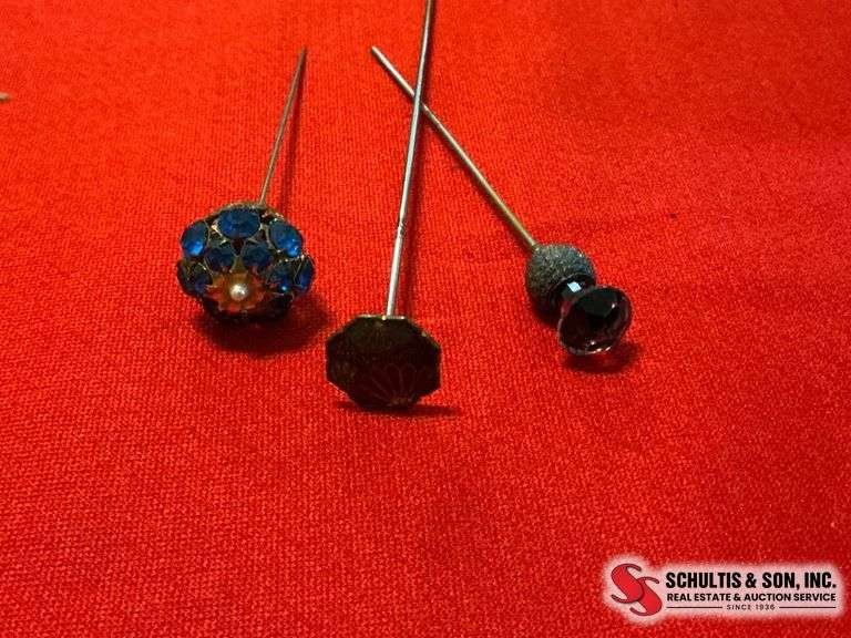 Vintage Hat Pins Trio
