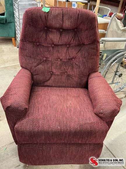 Red Upholstered Recliner