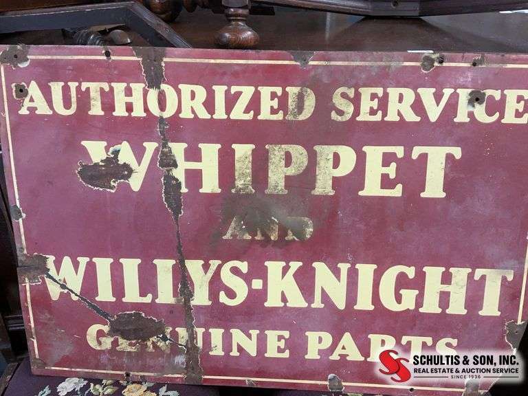 Antique Whippet sign
