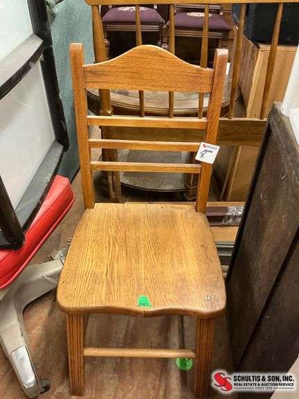 Solid Oak Ladderback Chair